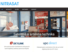Tablet Screenshot of nitrasat.sk